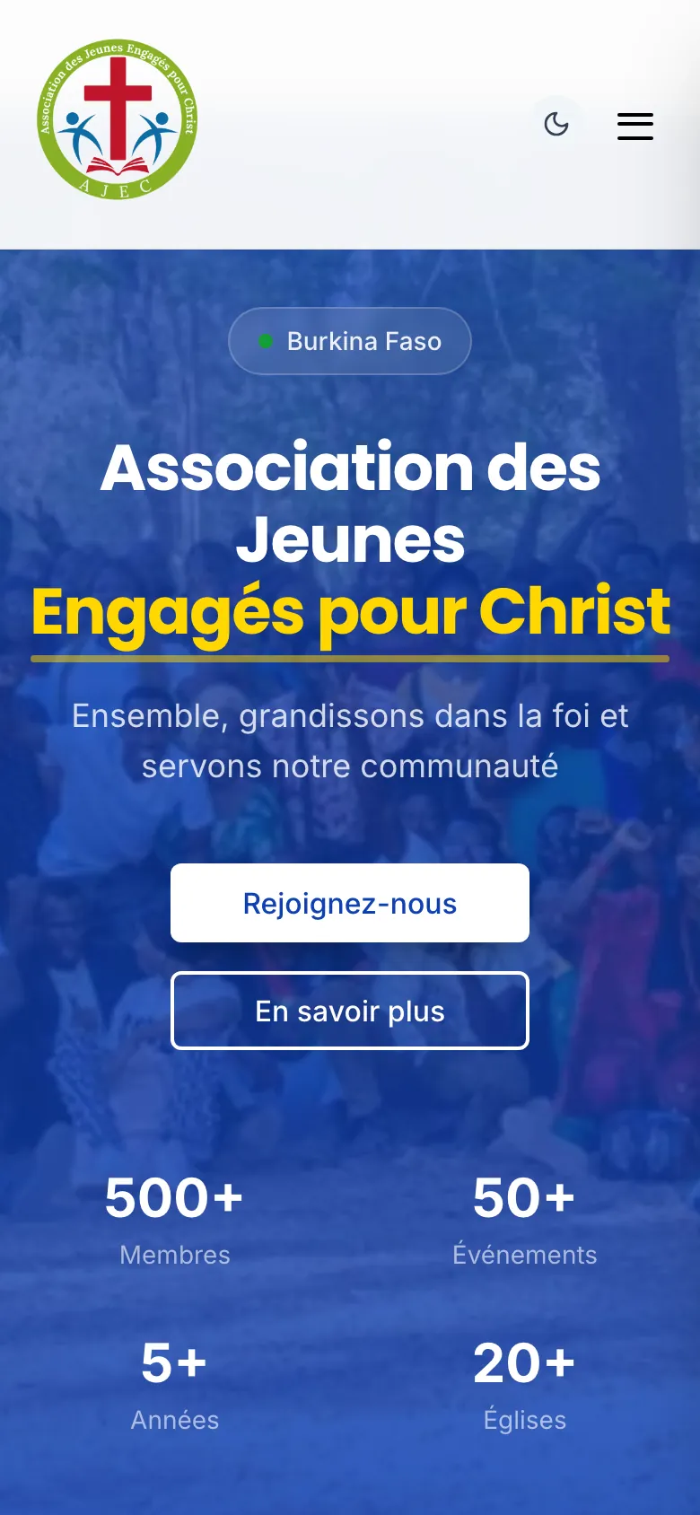 AJEC Burkina sur mobile